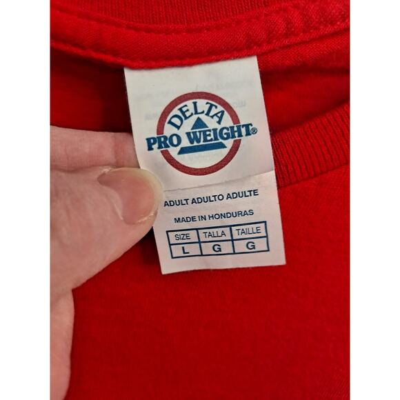 Delta Pro Weight Men Red Philadelphia‎ Phillies 2023 Take October T-Shirt Size L - Picture 6 of 7